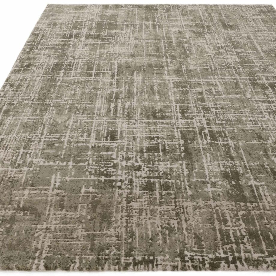 Asiatic Kuza abstract green rug 1
